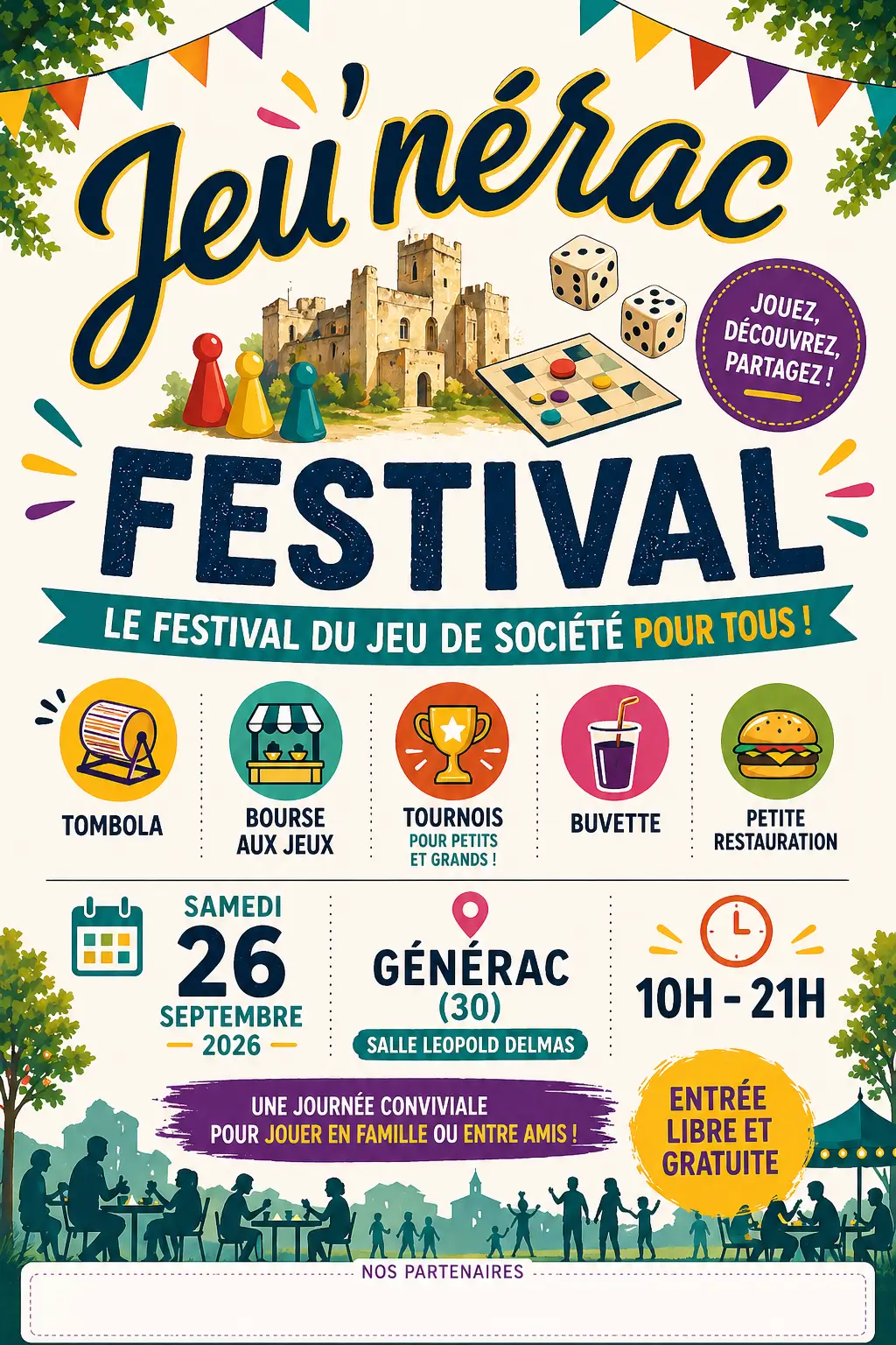 Affiche officielle Jeu'nérac Festival 2026
