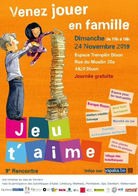 Official poster Jeu T'aime Région Verviétoise 2019