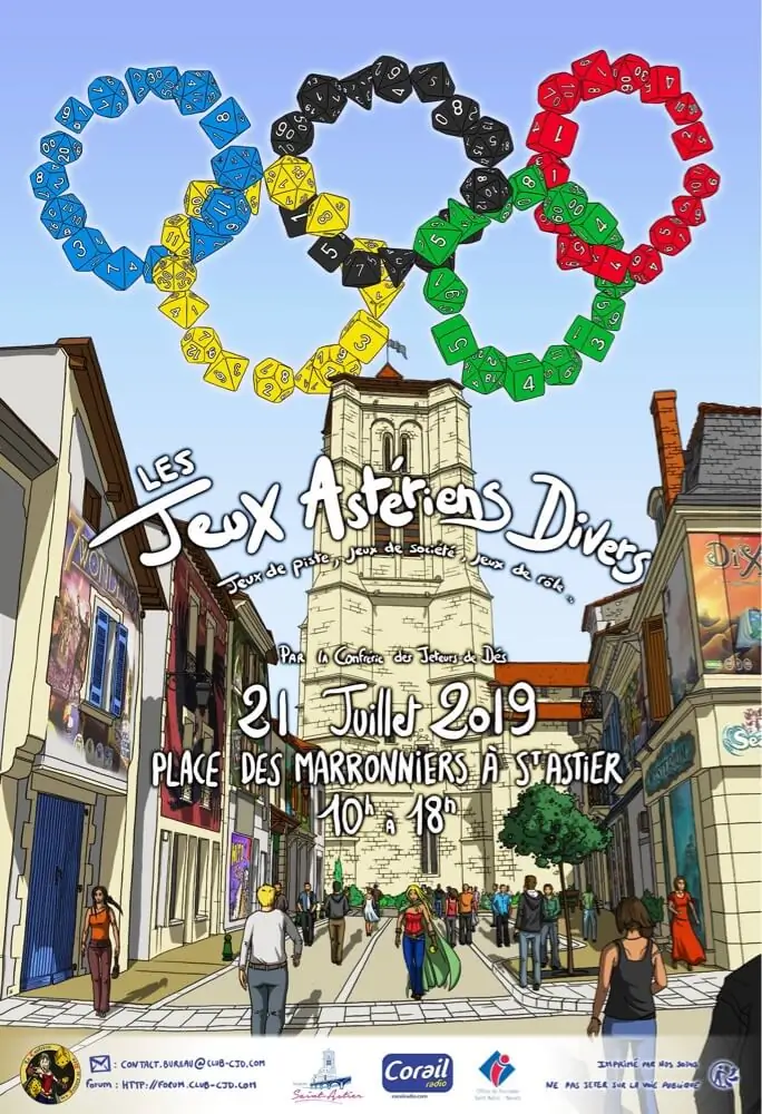 Official poster Les Jeux Astériens Divers 2019