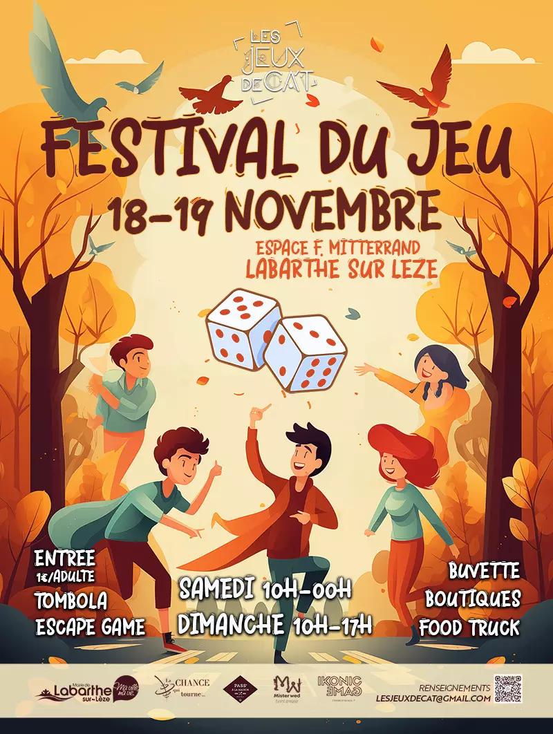 Affiche officielle Les Jeux de Ca't 2023