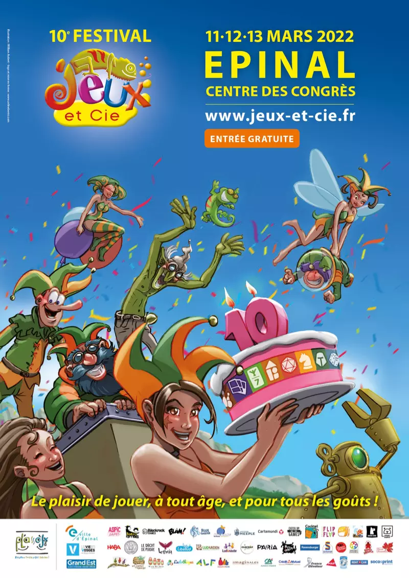 Affiche officielle Festival Jeux et Cie 2022