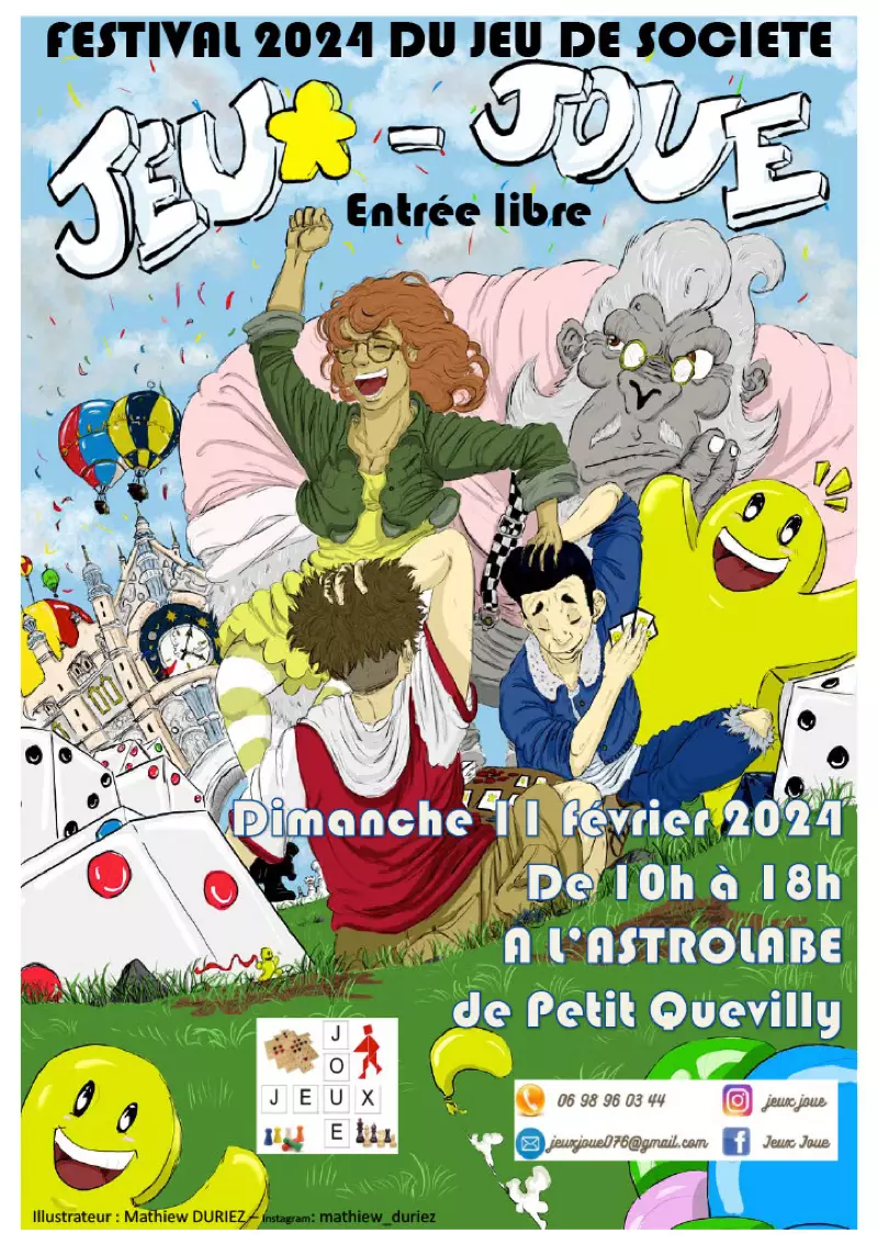 Official poster Festival jeuxjoue 2024