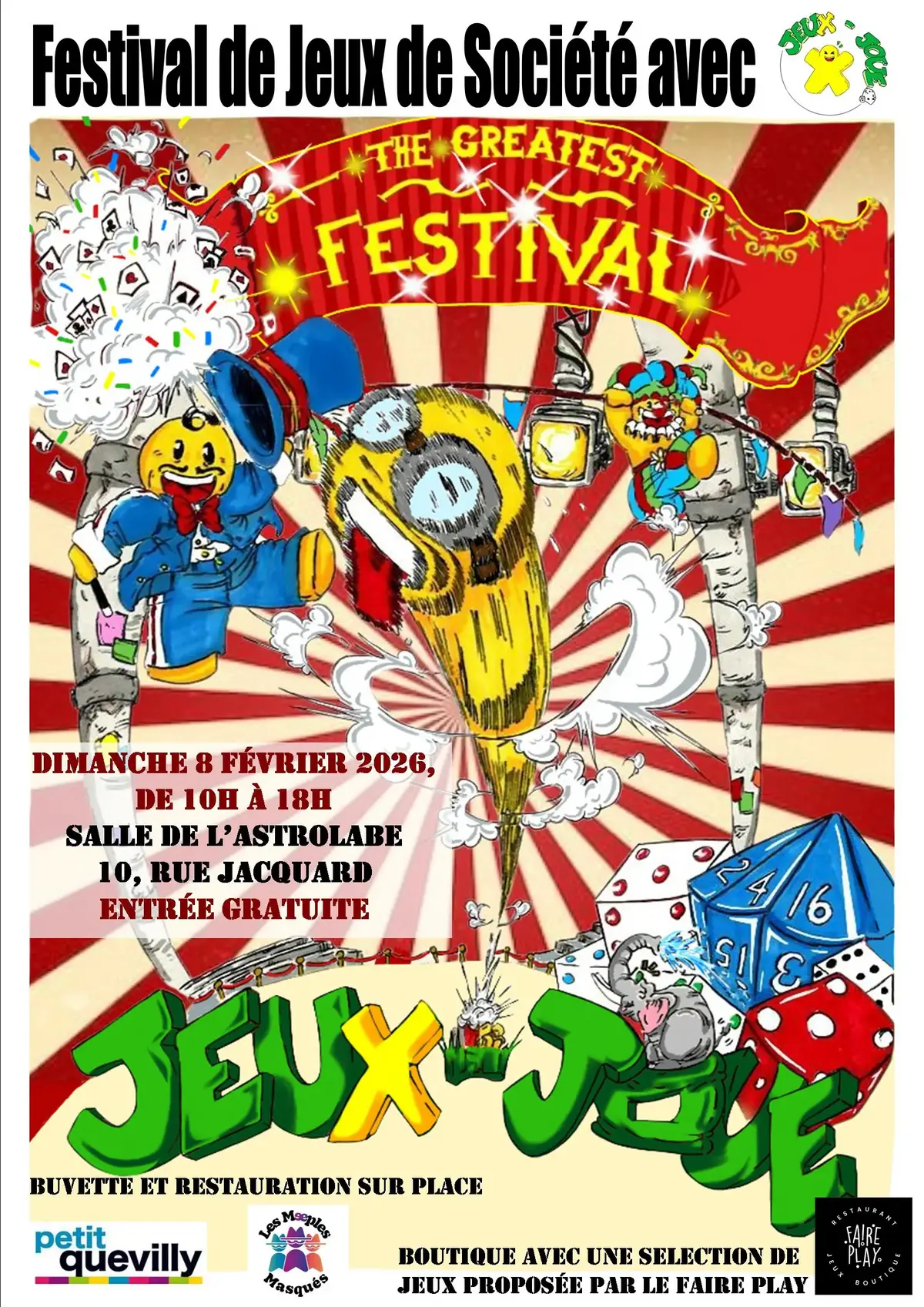 Official poster Festival jeuxjoue 2026