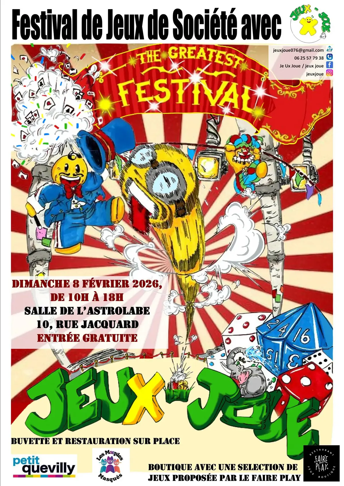 Affiche officielle Festival jeuxjoue 2026