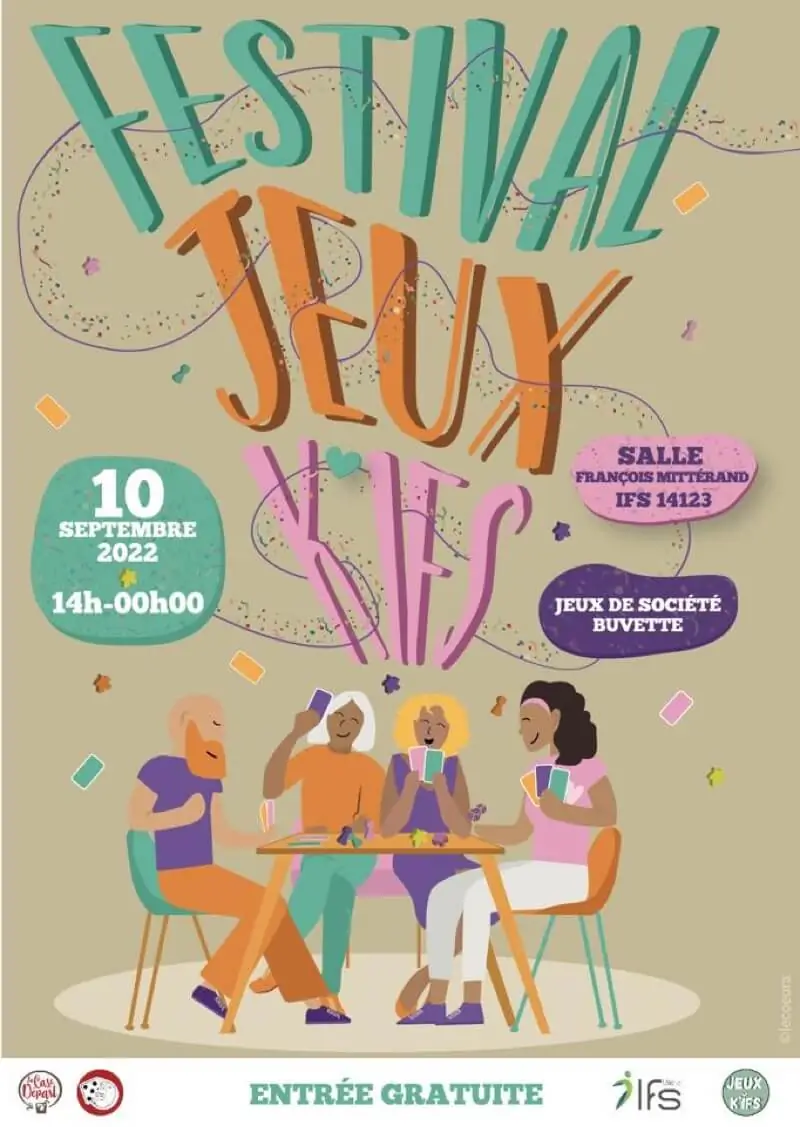 Affiche officielle Festival Jeux K'Ifs 2022