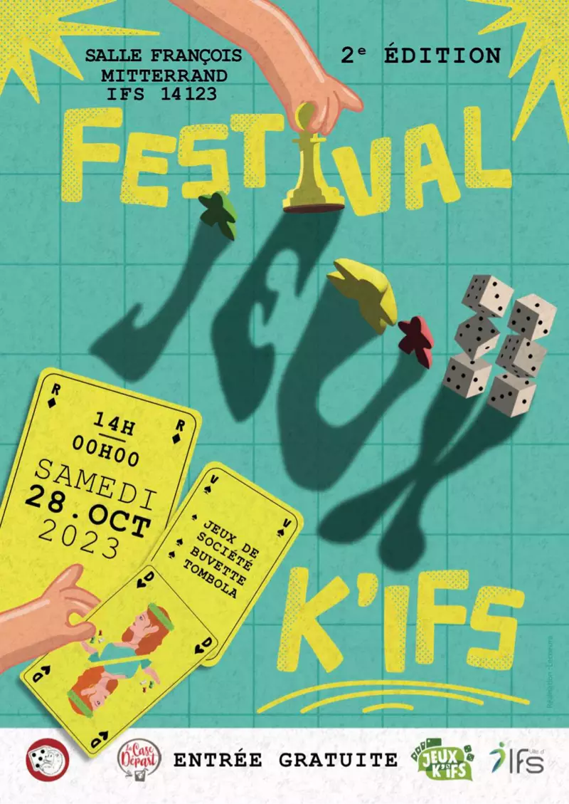 Affiche officielle Festival Jeux K'Ifs 2023
