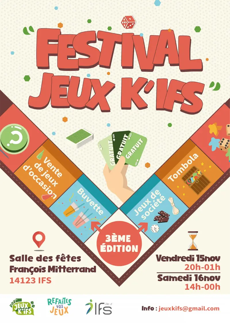 Affiche officielle Festival Jeux K'Ifs 2024