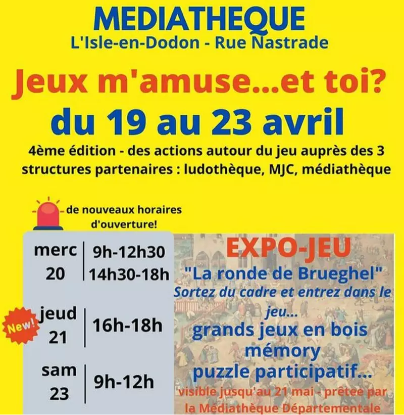 Affiche officielle Jeux m'amuse... et toi? 2022