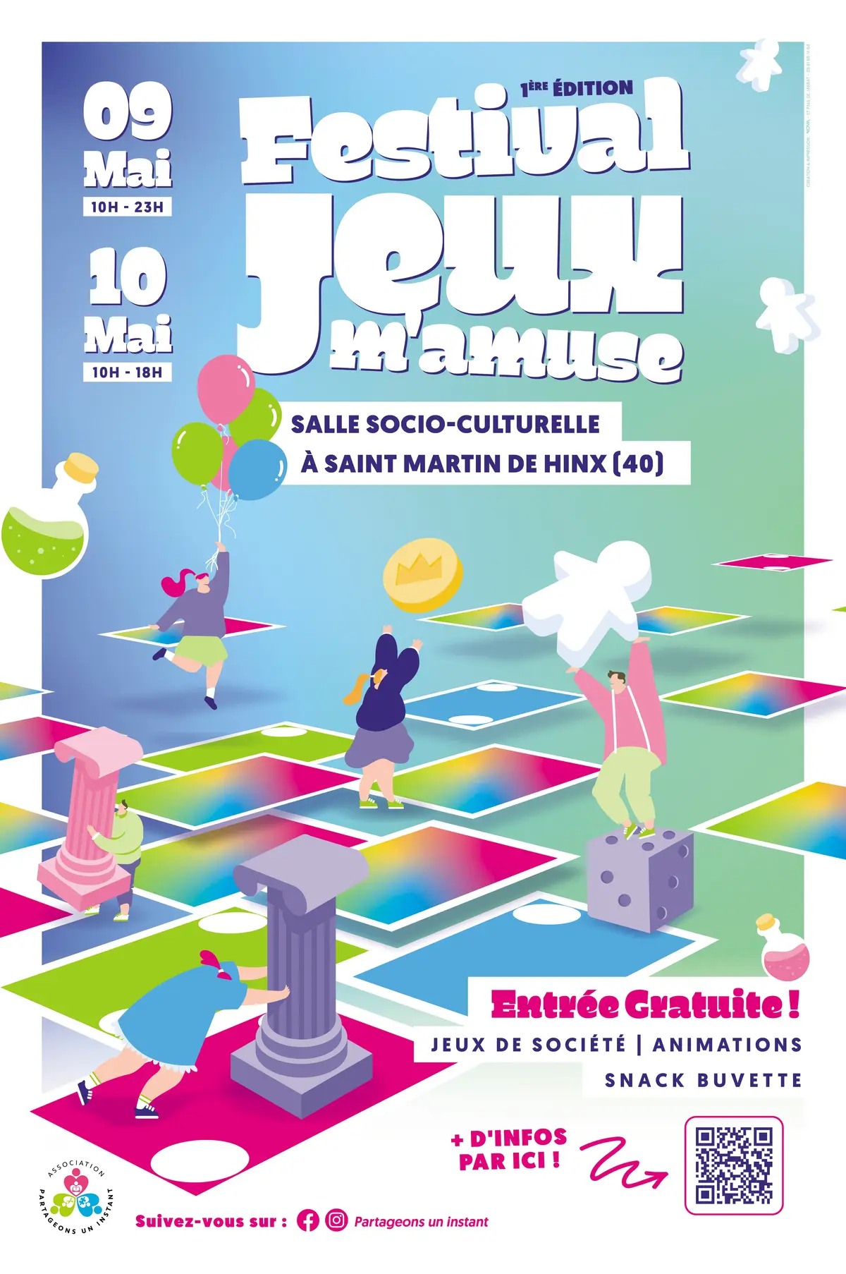 Affiche officielle Festival Jeux m'amuse 2026