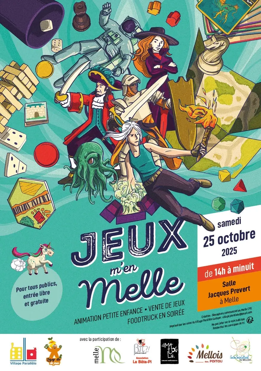 Affiche officielle Jeux m’en Melle 2025