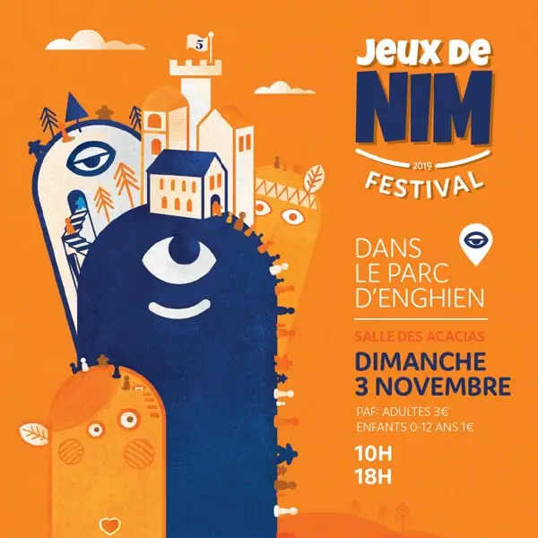 Affiche officielle Festival Jeux de NIM 2019