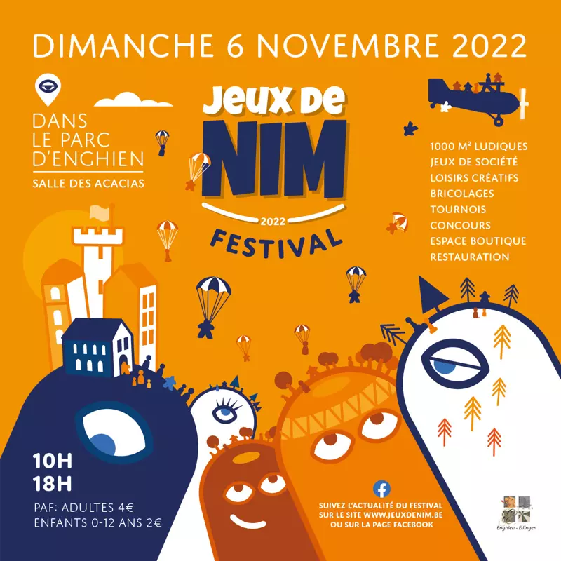 Affiche officielle Festival Jeux de NIM 2022