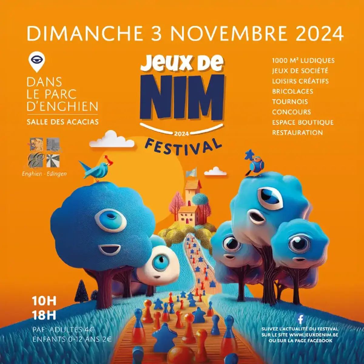 Affiche officielle Festival Jeux de NIM 2024