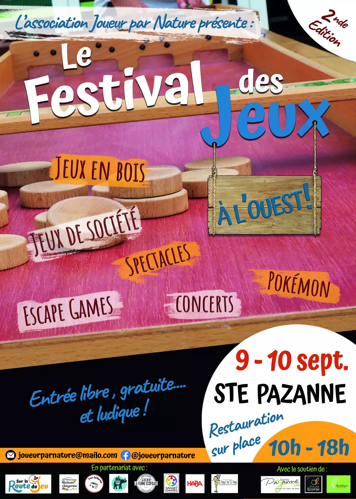 Affiche officielle Festival des jeux à l'ouest 2023