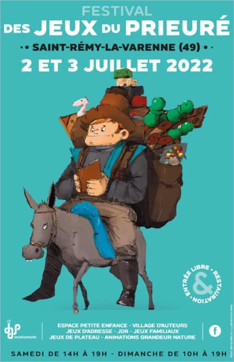 Affiche officielle Festival des Jeux du Prieuré 2022
