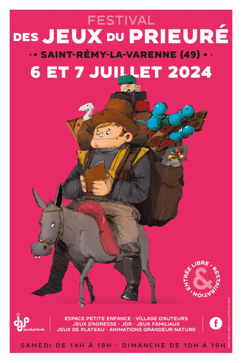 Affiche officielle Festival des Jeux du Prieuré 2024