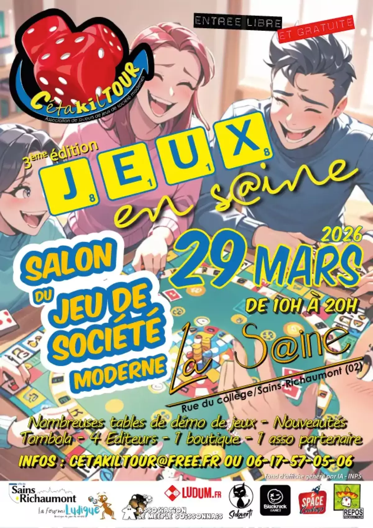 Official poster Jeux en S@ine 2026