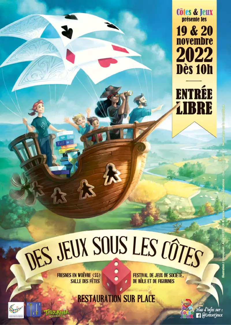 Affiche officielle Des Jeux Sous les Côtes 2022
