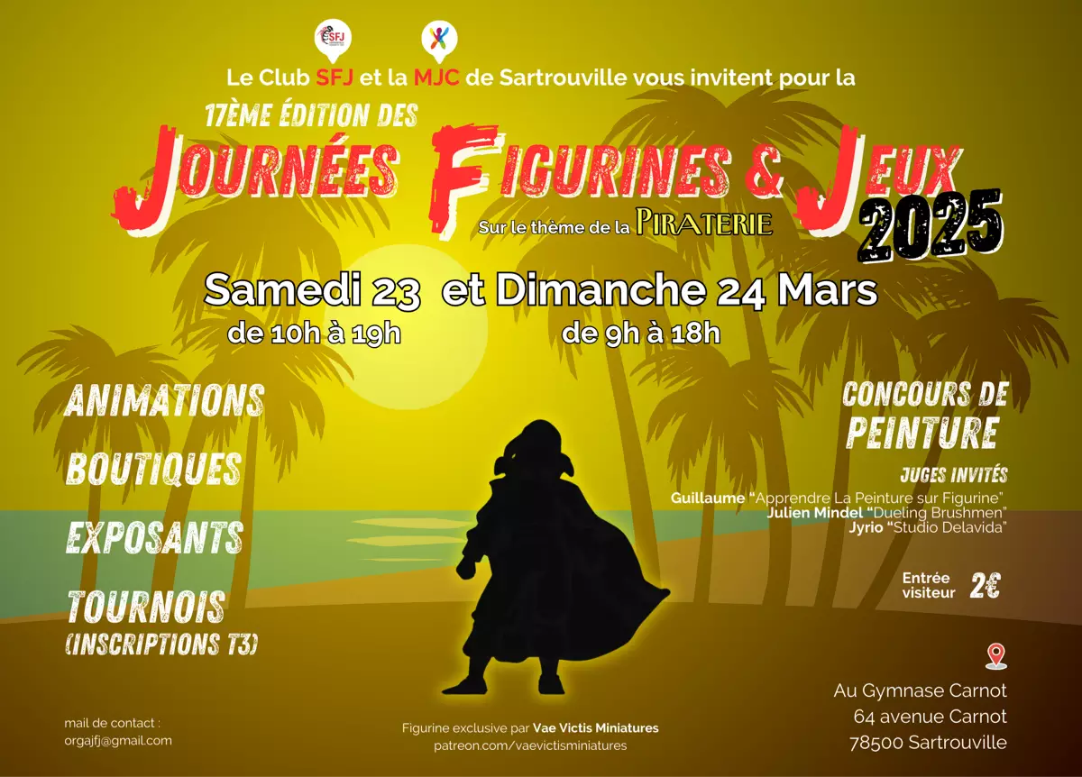 Affiche officielle Journées Figurines et Jeux 2025