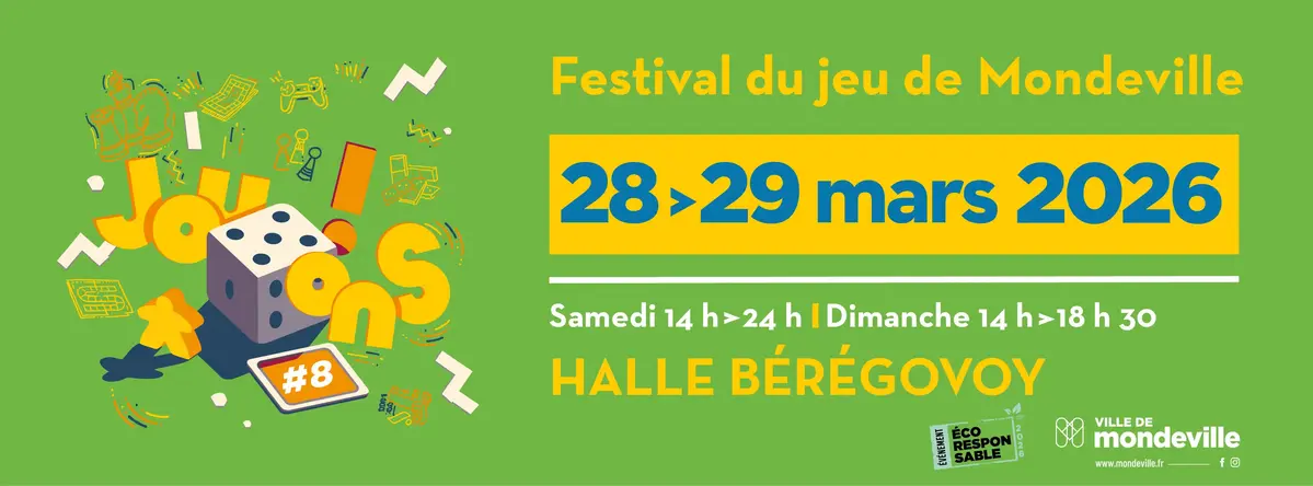 Official poster Jouons ! Festival du jeu de Mondeville 2026