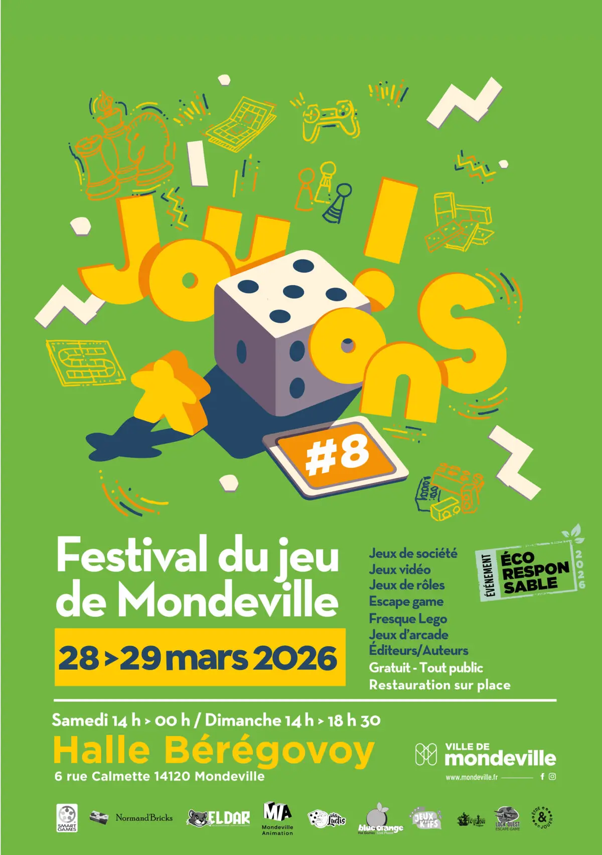 Affiche officielle Jouons ! Festival du jeu de Mondeville 2026