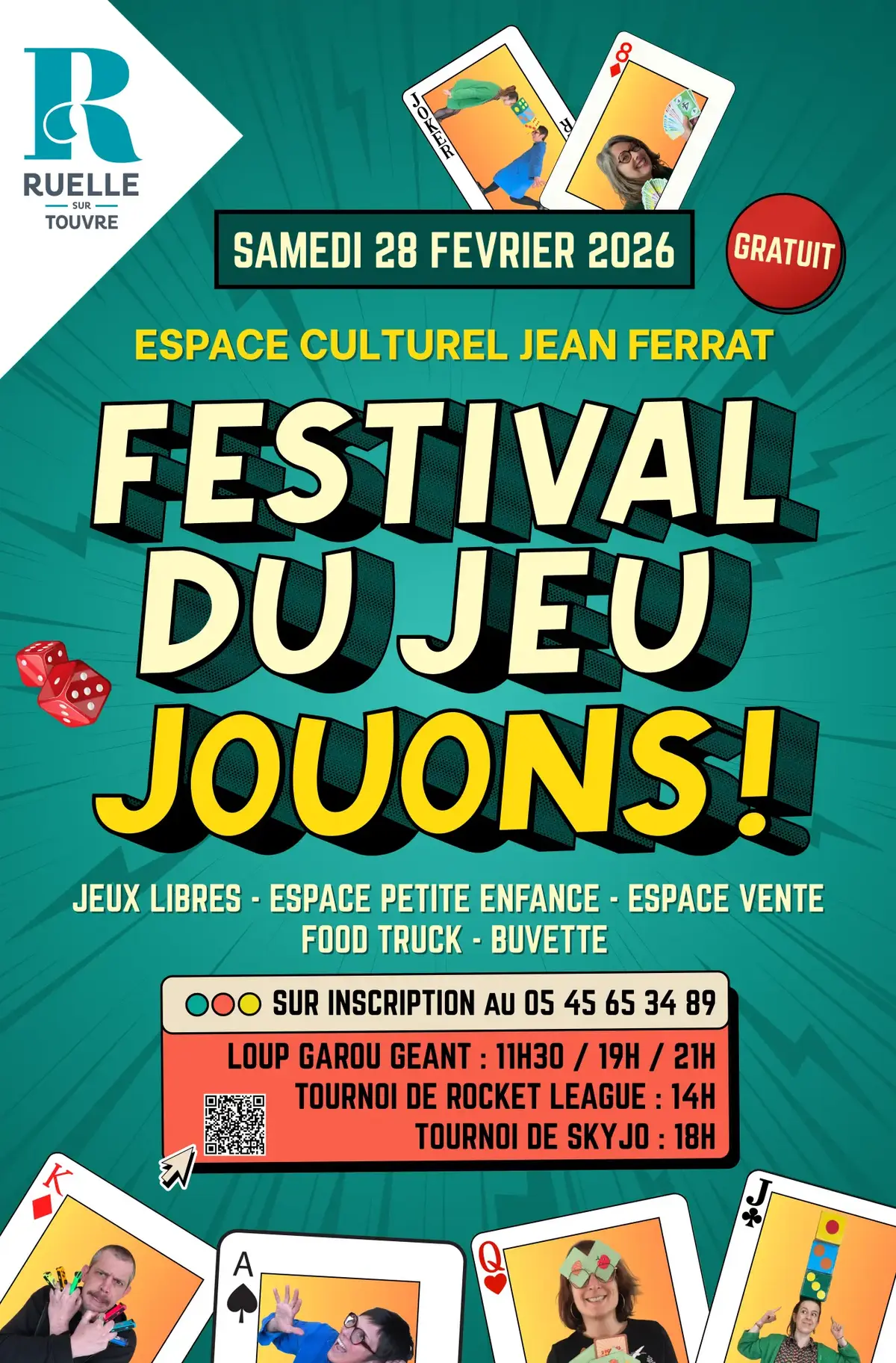 Affiche officielle Festival du jeu Jouons ! 2026