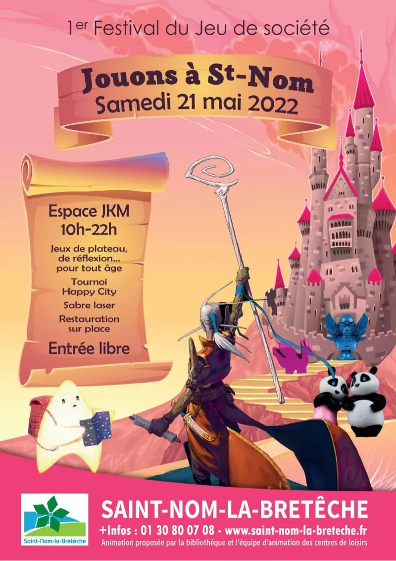 Affiche officielle Jouons à Saint-Nom 2022