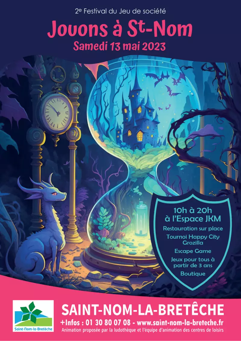 Affiche officielle Jouons à Saint-Nom 2023
