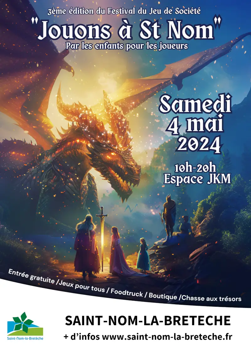 Affiche officielle Jouons à Saint-Nom 2024