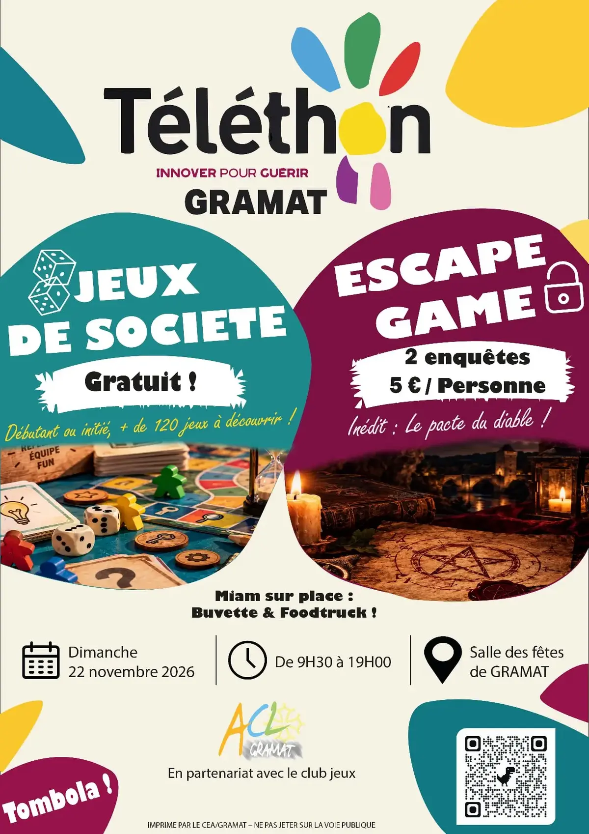 Affiche officielle Jouons pour le téléthon 2026
