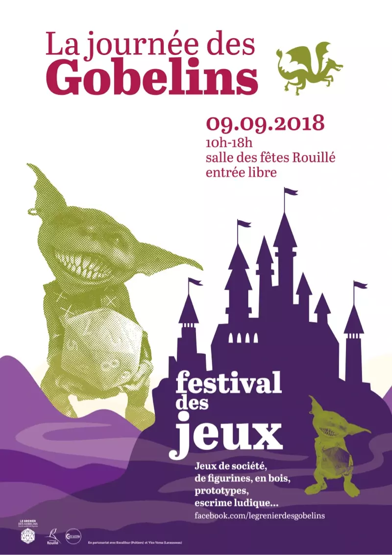 Affiche officielle WELG - Week-end ludique des Gobelins 2018