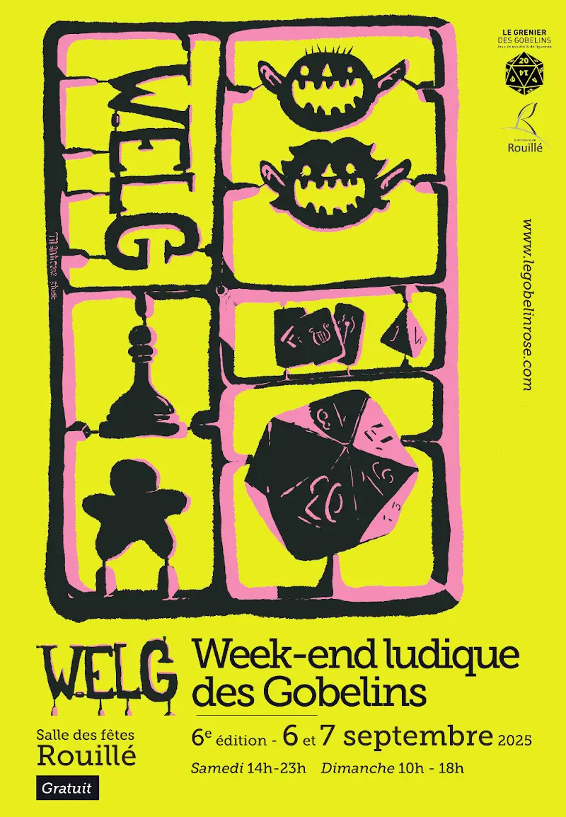 Affiche officielle WELG - Week-end ludique des Gobelins 2025