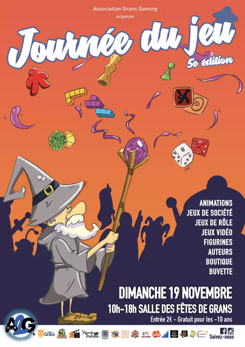 Official poster Journée du Jeu de Grans 2023