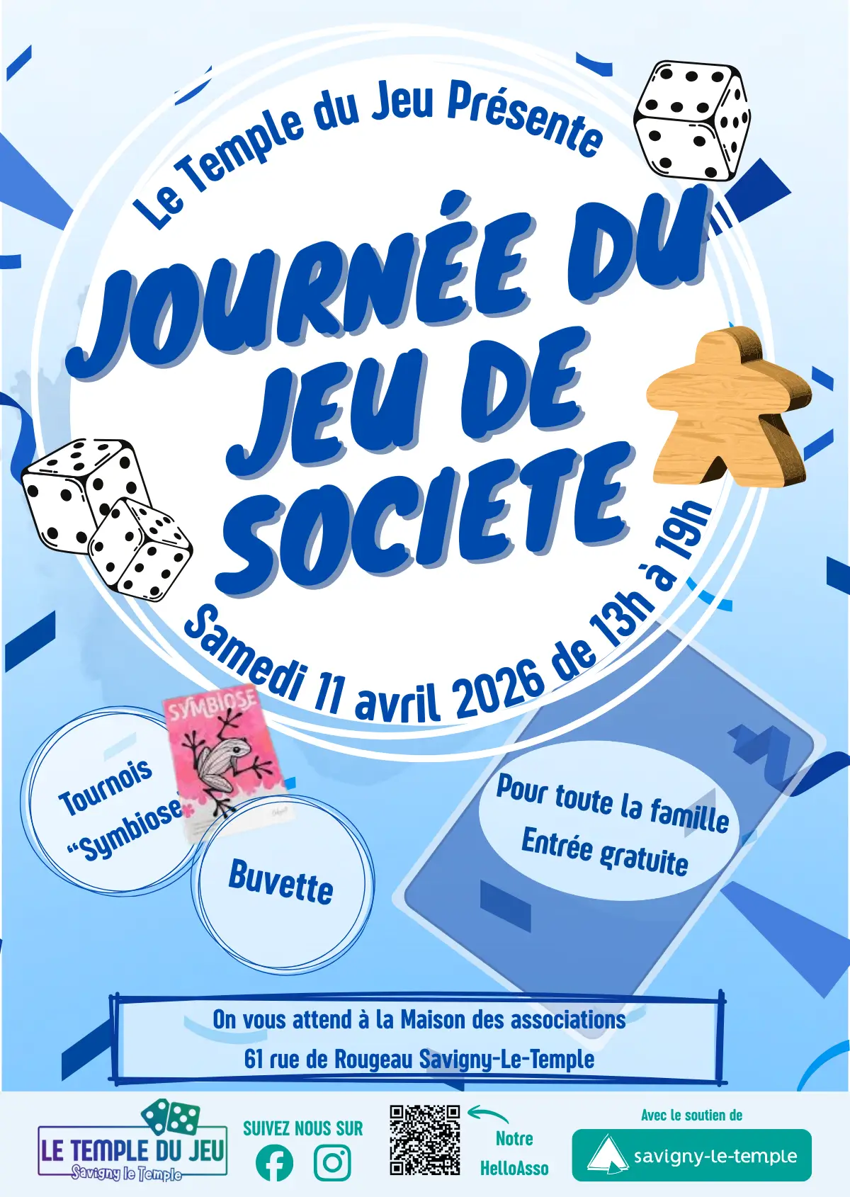 Affiche officielle journée du jeu de société 2026