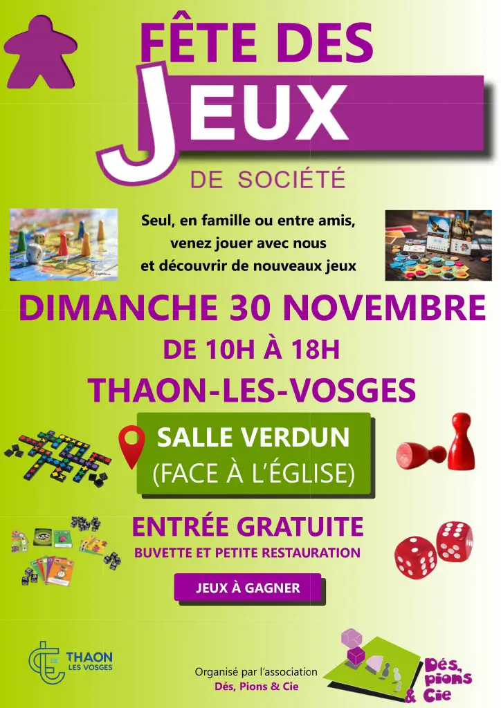 Affiche officielle Fête des Jeux de société 2025