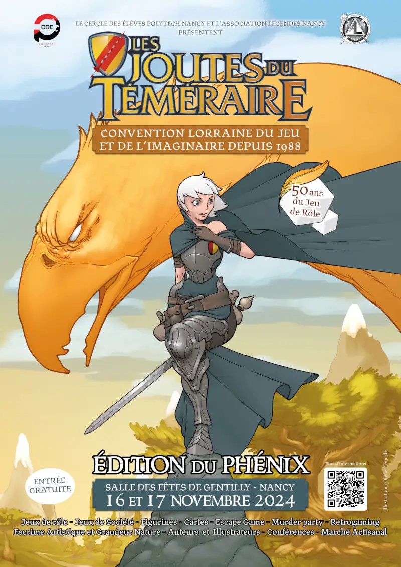 Affiche officielle Joutes du Téméraire : Edition du Phénix 2024