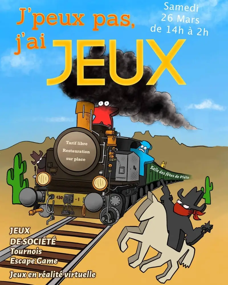 Affiche officielle Festival "J'peux pas, j'ai Jeux" 2022