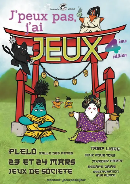 Affiche officielle Festival "J'peux pas, j'ai Jeux" 2024