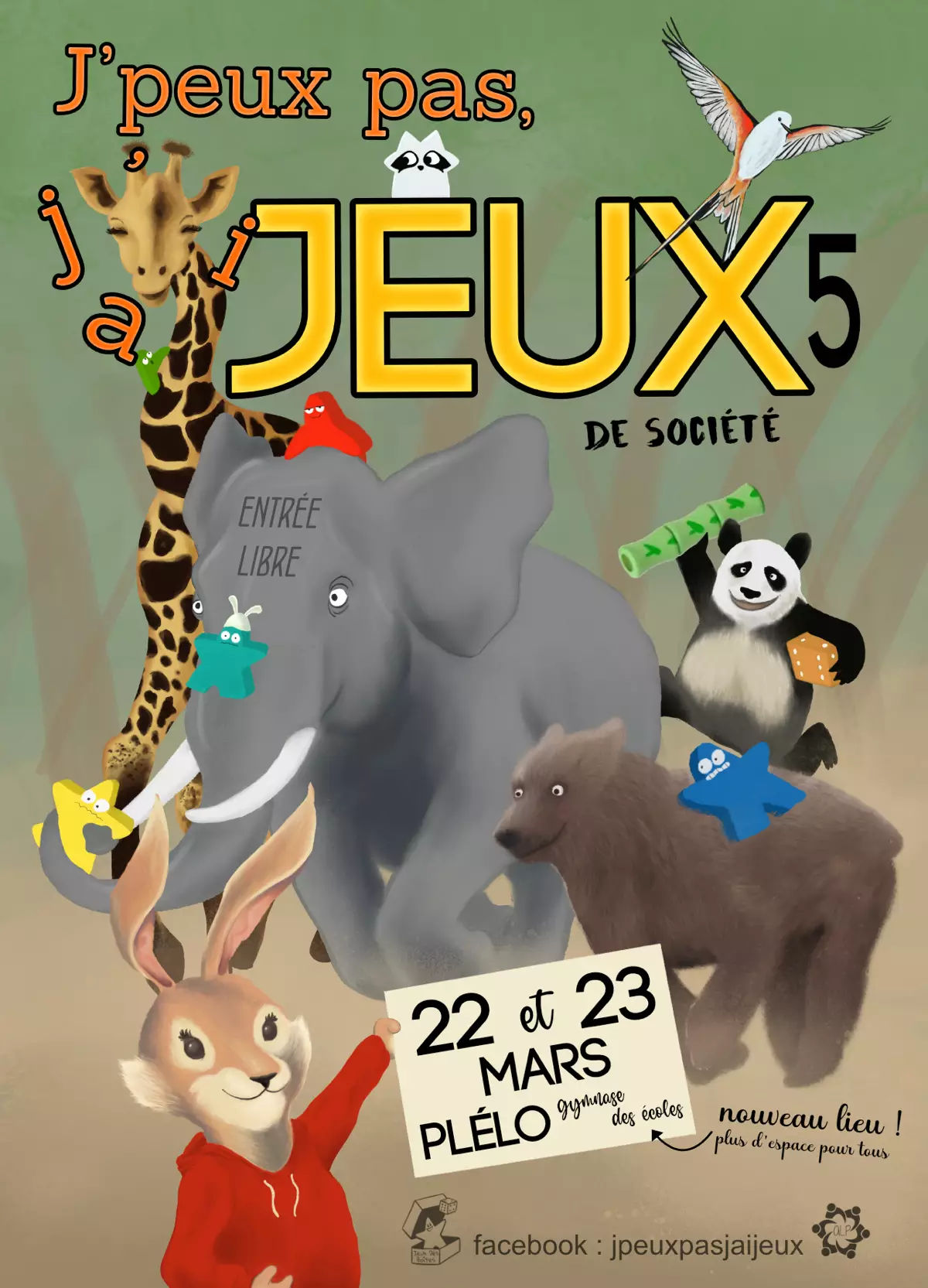Affiche officielle Festival "J'peux pas, j'ai Jeux" 2025