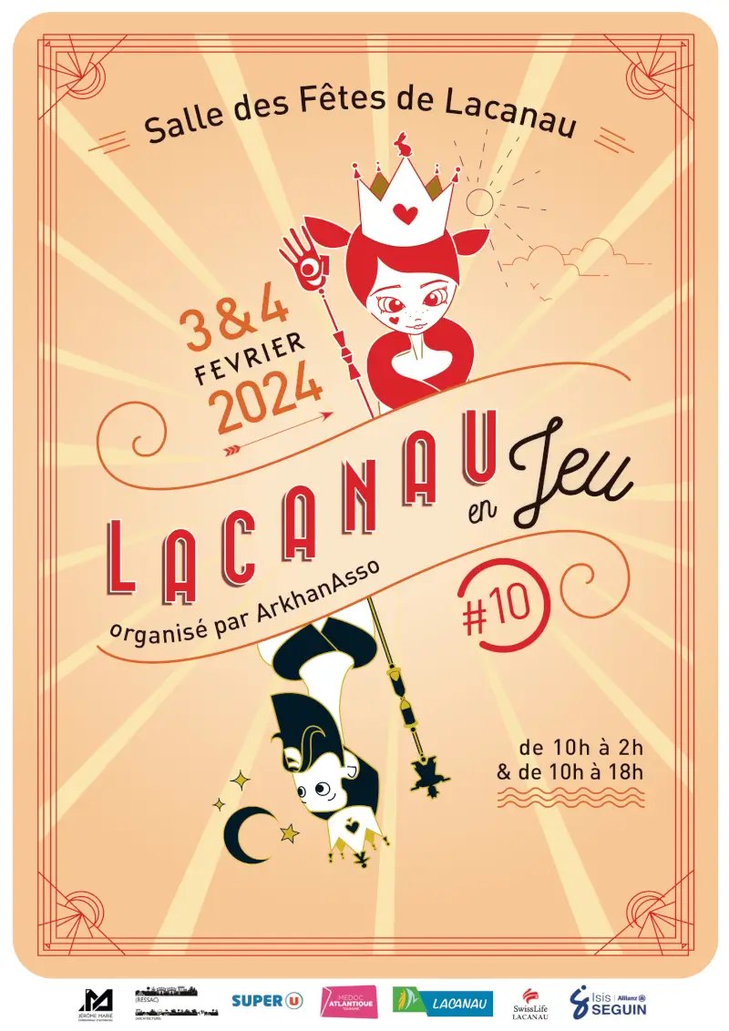 Affiche officielle Lacanau en jeu 2024