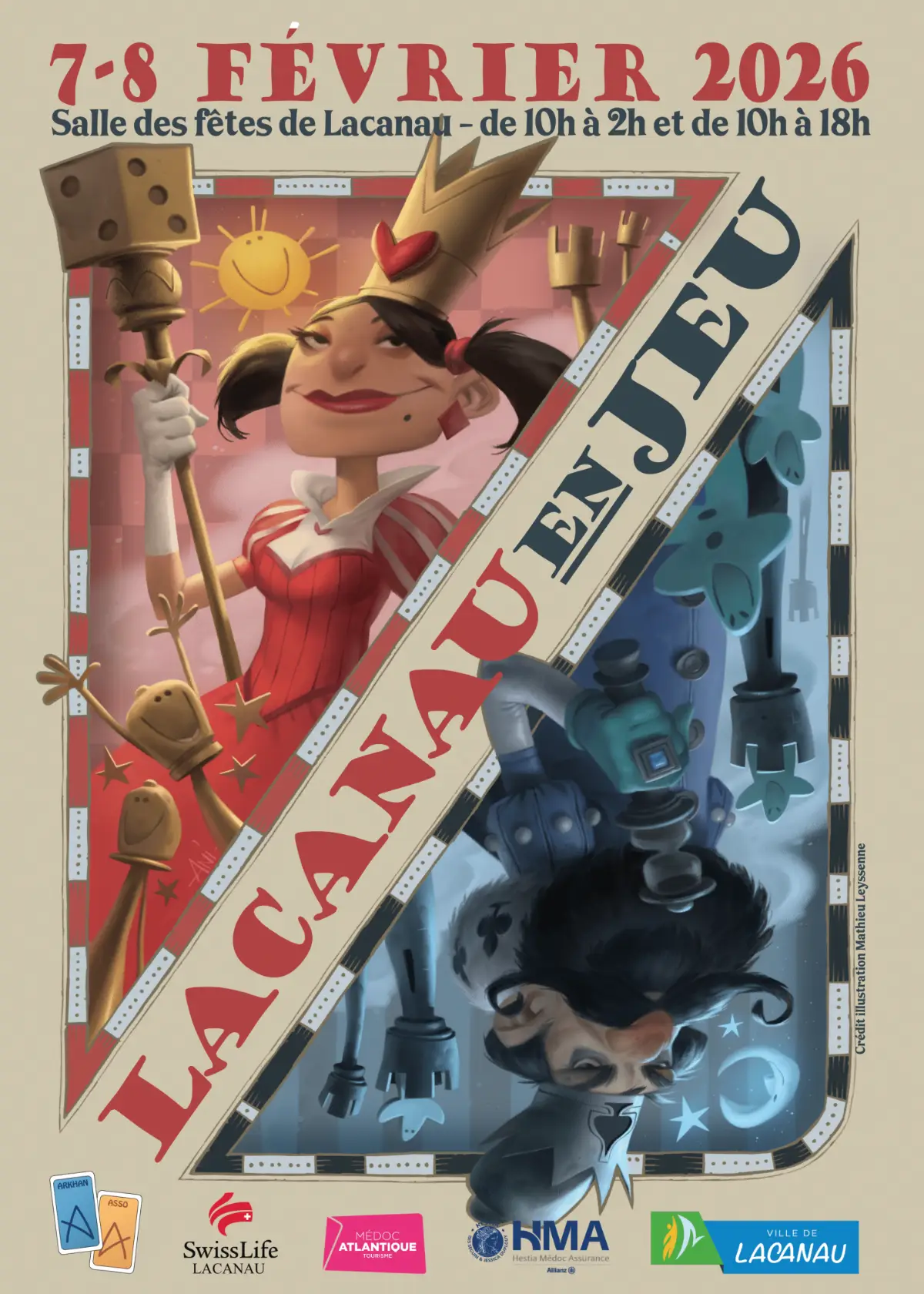 Affiche officielle Lacanau en jeu 2026