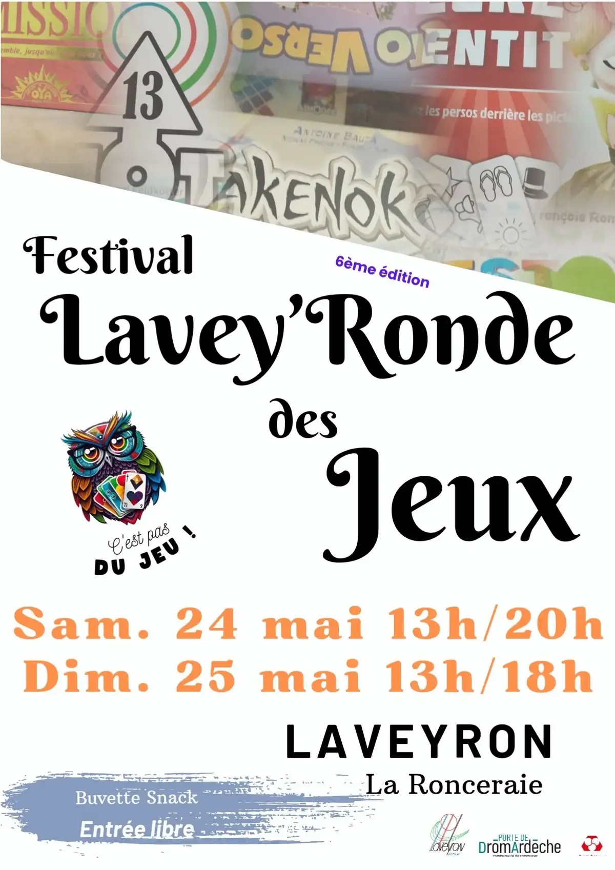 Affiche officielle Lavey'Ronde des Jeux 2025