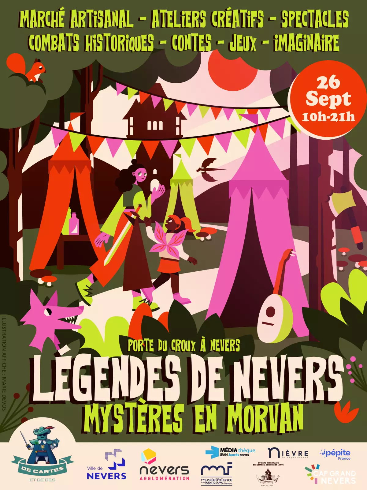Affiche officielle Légendes de Nevers 2026
