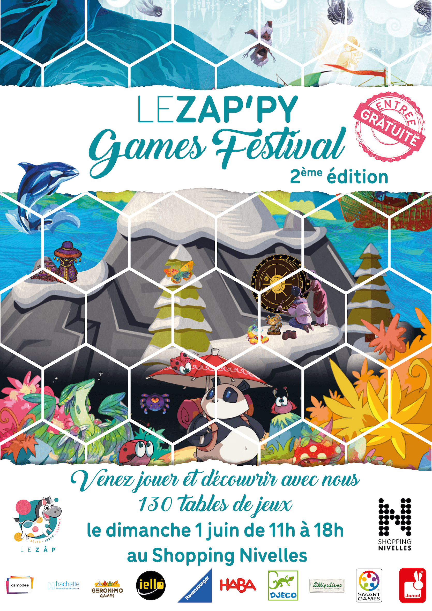 Affiche officielle LEZAP'PY Games Festival 2025