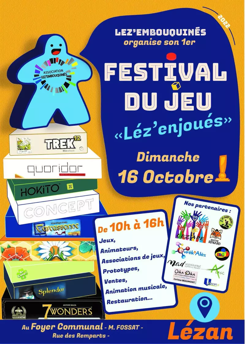 Affiche officielle Lez'Enjoués 2022