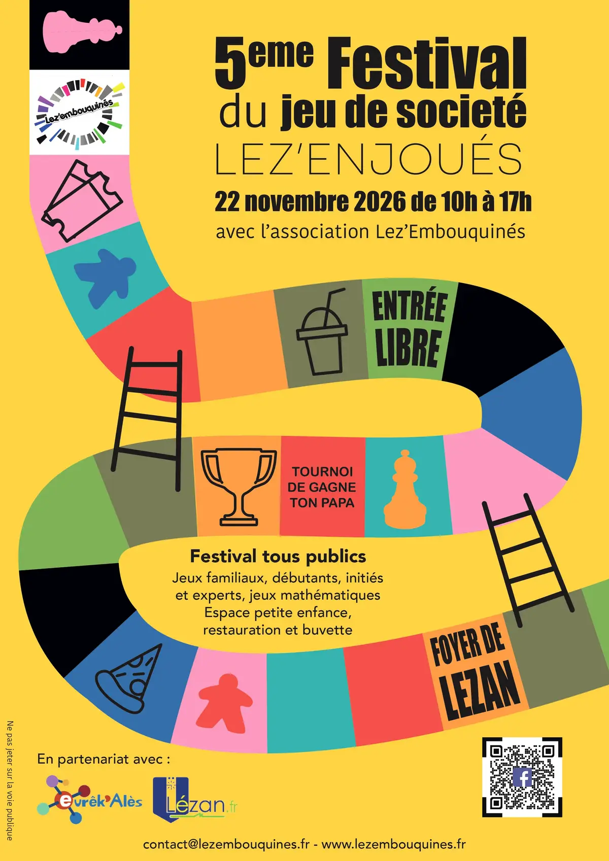 Official poster Lez'Enjoués 2026