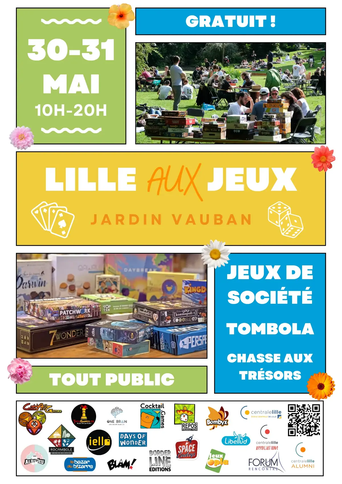 Official poster Lille Aux Jeux 2026