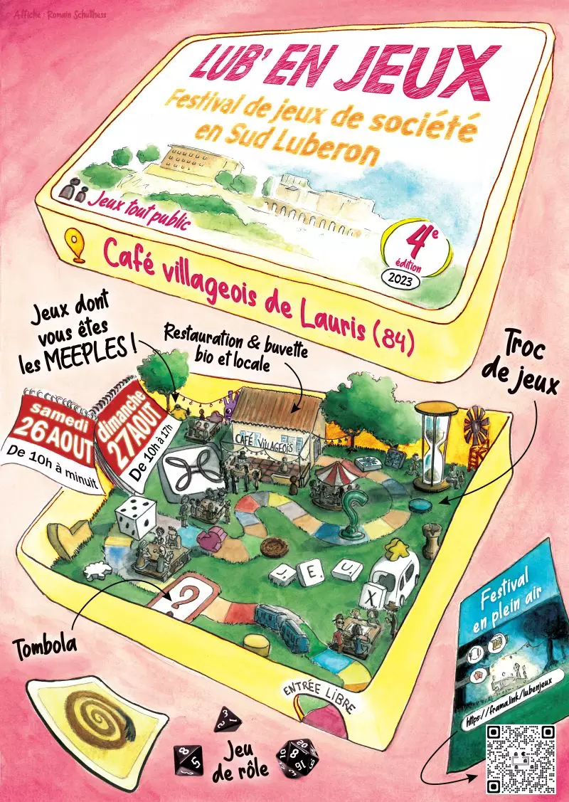 Affiche officielle Lub' en Jeux 2023