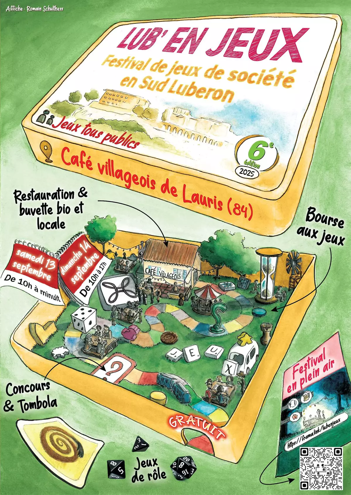 Affiche officielle Lub' en Jeux 2025