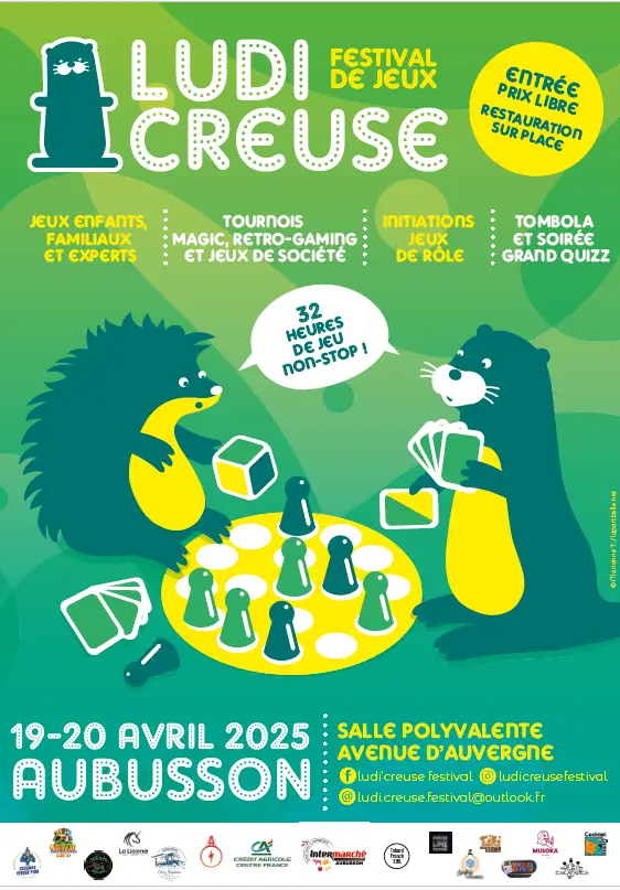 Affiche officielle Ludi'Creuse Festival 2025